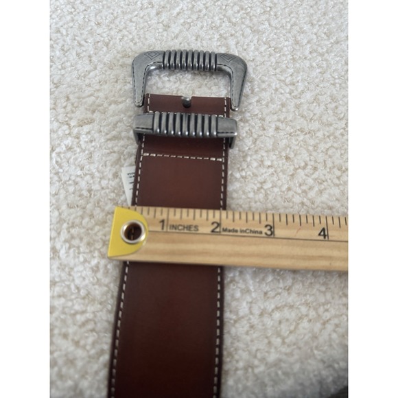 Banana Republic Heritage Wide Brown Western Concho Belt Leather Small - Picture 9 of 10